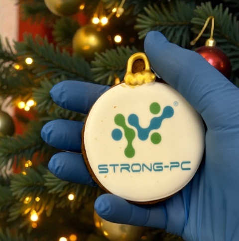 Pierniki z Twoim logo duże 10szt. Dowolny nadruk okrągły ze złoceniem