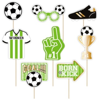 PartyPal Rekwizyty do zdjęć Football 9szt.
