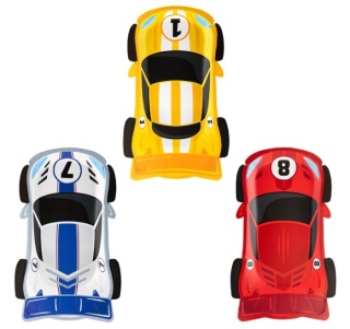 PartyPal Talerzyki papierowe Wyścigówki 6 szt. zestaw