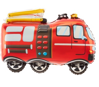 Balon foliowy Balon foliowy Wóz strażacki 68x59cm
