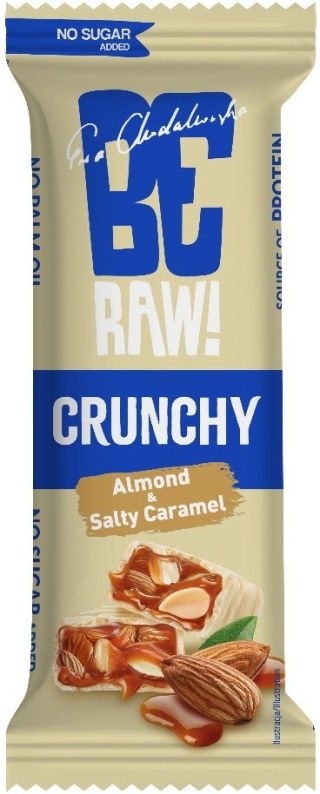 BeRAW Baton Crunchy Almonds & Salty carmel 40g