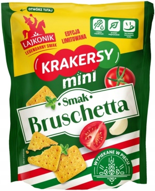 LAJKONIK Krakersy mini smak bruschetta 100g