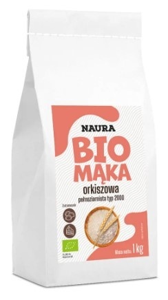 NAURA Mąka orkiszowa pełnoziarnista typ 2000 BIO 1 kg