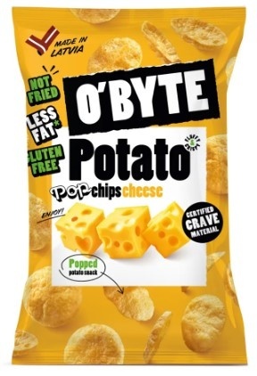 O'BYTE Chipsy ziemniaczane o smaku sera 90 g