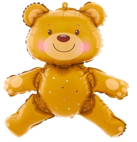 PartyPal Balon foliowy Miś 60x64cm