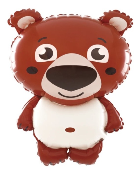 PartyPal Balon foliowy Miś 45x63cm