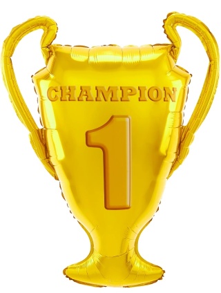 PartyPal Balon foliowy Puchar Champion 66x83cm