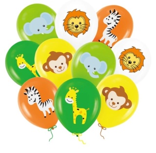 PartyPal Balony Zwierzątka kolor mix 12cali 10szt.