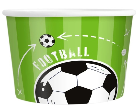 PartyPal Kubek do lodów Football 6szt.