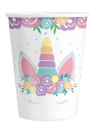 PartyPal Kubek Jednorożec 220ml 6szt.