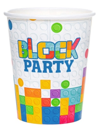 PartyPal Kubek Klocki 220ml 6szt.