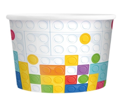 Kubek do lodów Klocki 6szt.