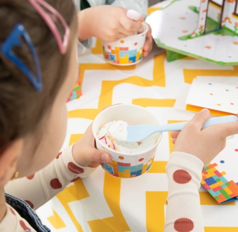 Kubek do lodów Klocki 6szt.