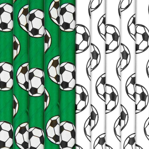 PartyPal Słomki Football 10 szt.