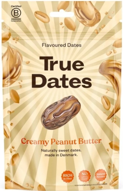True Dates Daktyle o smaku masła orzechowego bez dodatku cukru 100g