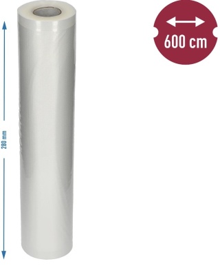 BROWIN Folia moletowana do zgrzewarki próżniowej rękaw 28x600cm