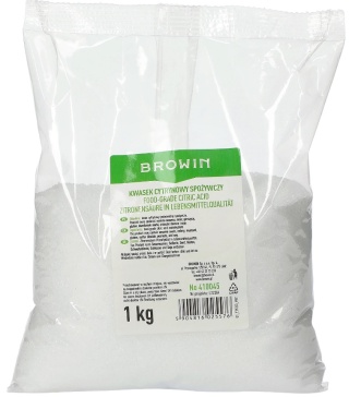 BROWIN Kwasek cytrynowy spożywczy 1kg
