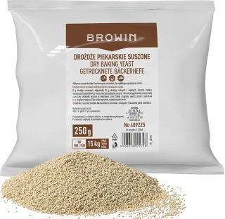 BROWIN Suszone drożdże piekarskie 250g