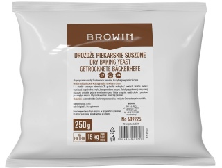 BROWIN Suszone drożdże piekarskie 250g