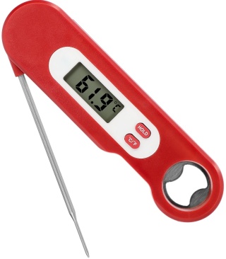 BROWIN Elektroniczny termometr kulinarny ze składaną sondą -50/+300℃