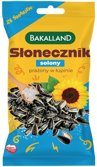 Bakalland Słonecznik w łupinie prażony solony 80g