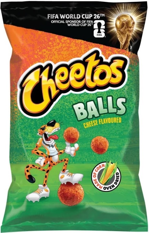 CHEETOS CHEESE BALLS chrupki kukurydziane o smaku serowym 130g WORLD CUP