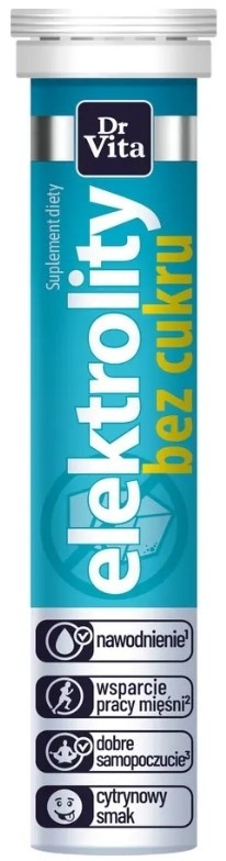Dr Vita Elektrolity bez cukru 20 tabletek musujących 84g