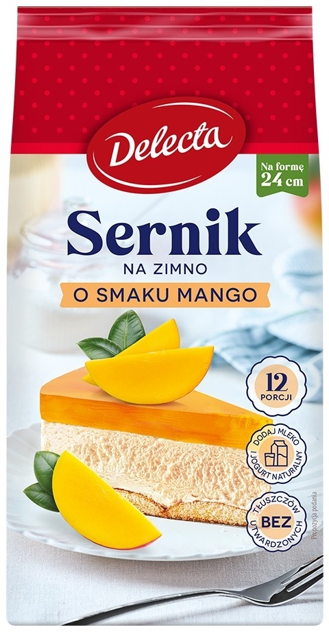 Delecta Sernik na zimno o smaku mango 154g