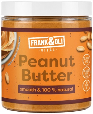 FRANK&OLI Peanut Bezglutenowa pasta z orzeszków archaidowych 500g