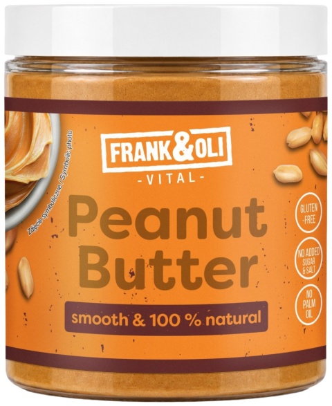 FRANK&OLI Peanut Bezglutenowa pasta z orzeszków archaidowych 500g