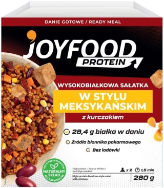 JOYFOOD Wysokobiałkowa sałatka w stylu meksykańskim z kurczakiem 280 g