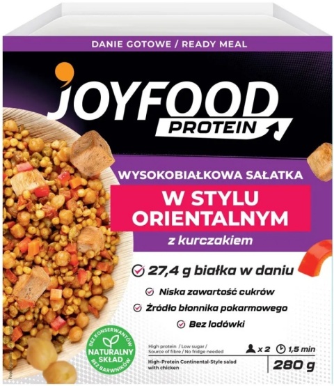 JOYFOOD Wysokobiałkowa sałatka w stylu orientalnym z kurczakiem 280 g