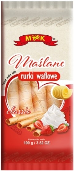 MK MAŚLANE RURKI WAFLOWE 100G