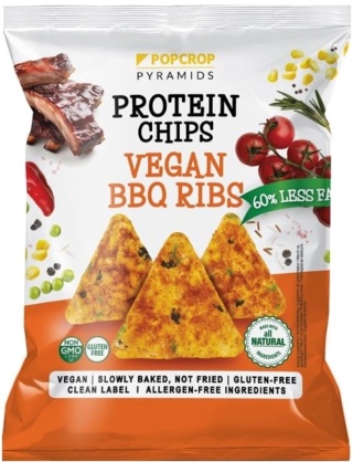 POPCROP Piramidki Chipsy Proteinowe BBQ Ribs 60g