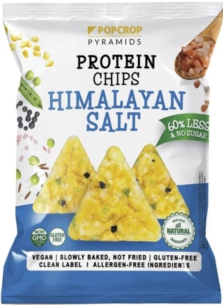 POPCROP Piramidki proteinowe bez glutenu o smaku soli himalajskiej 60 g