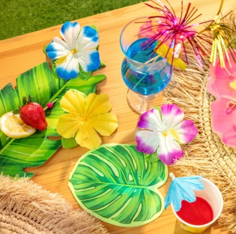 PartyPal Serwetki liść tropikalny monstera Aloha 10szt.
