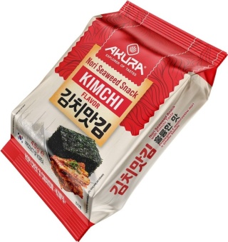 AKURA Przekąska nori o smaku kimchi 4,5 g