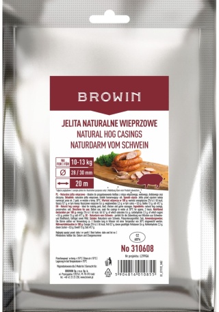 BROWIN Jelita naturalne wieprzowe kal 28/30 20m