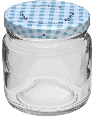BROWIN Słoik TO 106 ml z kolorową zakrętką fi 53 6 szt