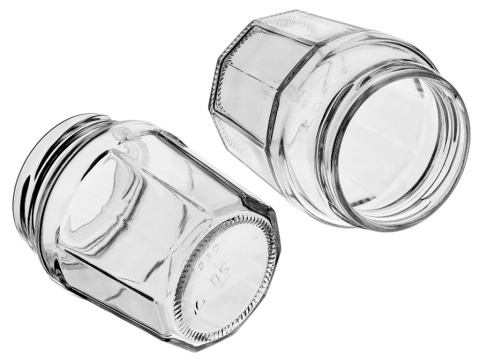 BROWIN Słoik Konfitura 230ml z zak. czarną fi63/4 6szt