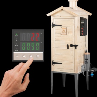 BROWIN Wędzarnia drewniana elektryczna dragON WOOD E21