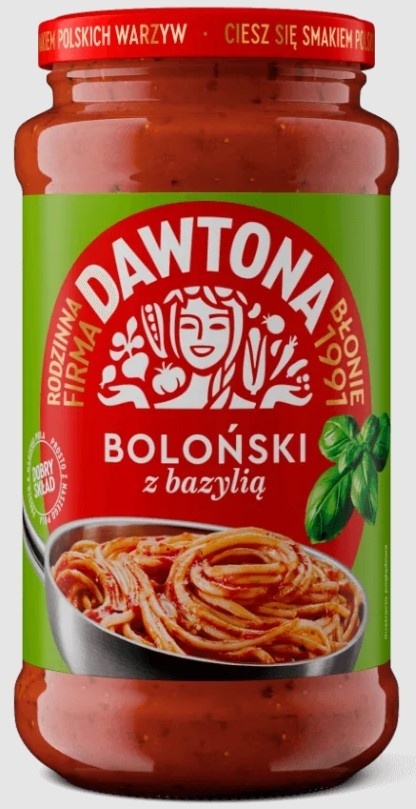 DAWTONA Sos boloński z bazylią 520g