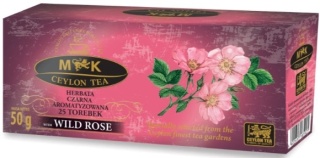 MK CEYLON TEA HERBATA CZARNA O SMAKU DZIKIEJ RÓŻY W TOREBKACH 50G