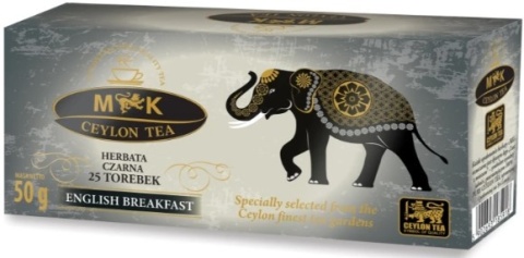MK CEYLON TEA HERBATA CZARNA ENGLISH BREAKFAST W TOREBKACH 50G