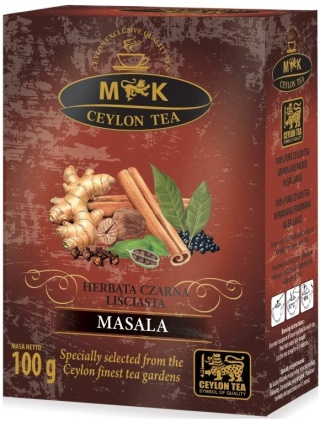 MK CEYLON TEA HERBATA CZARNA LIŚCIASTA MASALA Z MIESZANKĄ PRZYPRAW 100G