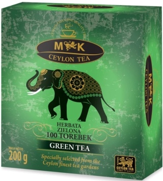 MK CEYLON TEA HERBATA ZIELONA W TOREBKACH 200G