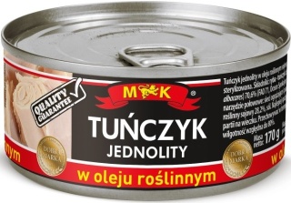 MK TUŃCZYK JEDNOLITY W OLEJU ROŚLINNYM 170G