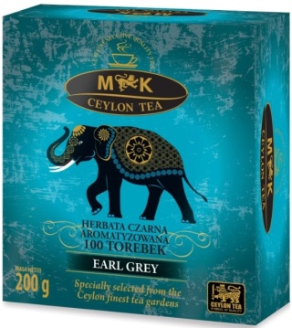 MK CEYLON TEA HERBATA CZARNA EARL GREY O SM BERGAMOTKI W TOREBKACH 200G
