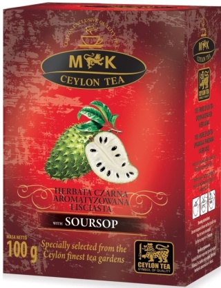 MK CEYLON TEA HERBATA CZARNA AROMATYZOWANA LIŚCIASTA O SMAKU GRAVIOLI 100G