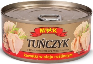 MK TUŃCZYK KAWAŁKI W OLEJU ROŚLINNYM 170G